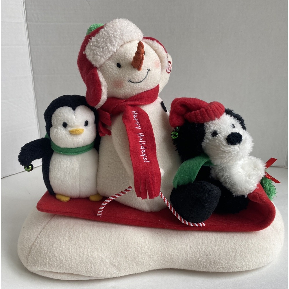 VTG Hallmark Jingle Pals 2007 Snow What Fun Sledders Christmas Animated Working